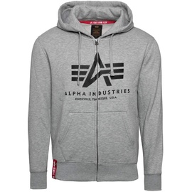 Alpha Industries Basic Zip Hoody grau