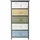 Mobili Rebecca Rebecca 87 x 40 x 29 cm Grau / Weiß / Beige / Hellblau