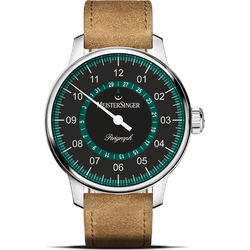 Meistersinger Klassik Plus Perigraph AM1002P - petrol,schwarz,cognac - 43mm