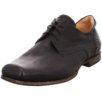 THINK! Think Herren Schnürschuh - Guru - Glattleder in schwarz - 88690-00 Schwarz 44 - Schwarz