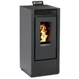 Pelletofen Marina 14  (12,1 kW, Raumheizvermögen: 340 m3, Farbe Verkleidung: Schwarz)