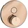 GESSI HI-FI Thermostat, mit Tasten-Bedienung on/off. 1-Weg, 38711030, Farbe: Kupfer PVD