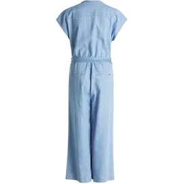 Betty & Co Betty&Co Overall Damen mit aufgesetzten Taschen (1-tlg) Nahtführung blau XL (44)