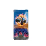 ROTH Monstertruck Fire Badetuch 60 x 120 cm gelb