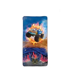 ROTH Monstertruck Fire Badetuch 60 x 120 cm gelb