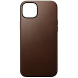 Nomad Modern Leather Case iPhone 15 Plus Brown