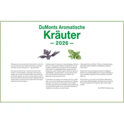 DuMonts Aromatische Kräuter - Kalender 2026