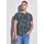 STREET ONE MEN, Herren, Gr. L (42), blau (dusty blau), Web, 100% Baumwolle, bedruckt, normal normal, V-Ausschnitt, Bündchen, Shirts T-Shirt, aus reiner Baumwolle