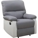 Habitat et Jardin Relaxsessel Lincoln Polyester 89 x 103 x 90 cm Weiß/Hellgrau