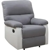 Habitat et Jardin Relaxsessel Lincoln Polyester 89 x 103 x 90 cm Weiß/Hellgrau
