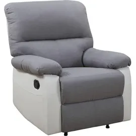 Habitat et Jardin Relaxsessel Lincoln Polyester 89 x 103 x 90 cm Weiß/Hellgrau