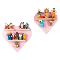 BOARTI Kinderregal Herz Holz rosa