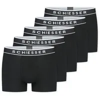 SCHIESSER Boxershorts 95/5 Multipacks schwarz/weiß 4XL 5er Pack