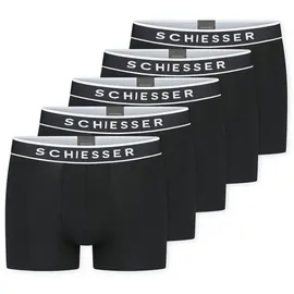SCHIESSER Boxershorts 95/5 Multipacks schwarz/weiß 4XL 5er Pack