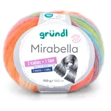 Gründl Wolle Mirabella orange/türkis 100 g