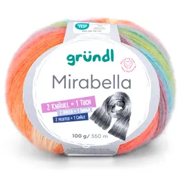 Gründl Wolle Mirabella orange/türkis 100 g