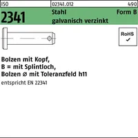 Industrial Quality Supplies ISO 2341 Bolzen mit Kopf Stahl
