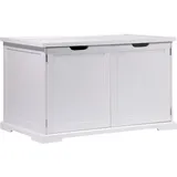 Dobar Design Katzenschrank XL Katzenhöhle 95 x 54 x 57,5 cm Weiß