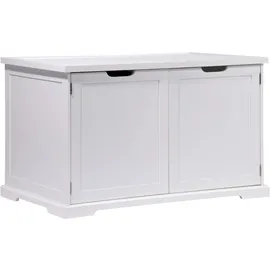 Dobar Design Katzenschrank XL Katzenhöhle 95 x 54 x 57,5 cm Weiß