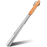Schuhlöffel Mit Extra Langem Griff, Langer Schuhanzieher Metall, 51 Cm Schuhlöffel Mit Holzgriff, Aufhängbar Schuhlöffels, Schuhlift Für Senioren, Schuhanzieher Lang Für Männer, Frauen