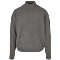 URBAN CLASSICS Oversized Roll Neck Big Pullover Gray Dark