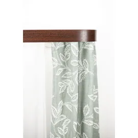 GARESA Schienensystem GARESA "Kunststoffschiene mit Blende", braun (mahagoni), L:580cm, Kunststoff, Gardinenstangen, Schienensystem, seitlich mit 2 Rundbögen (kein Spalt zwischen Vorhang und Wand)