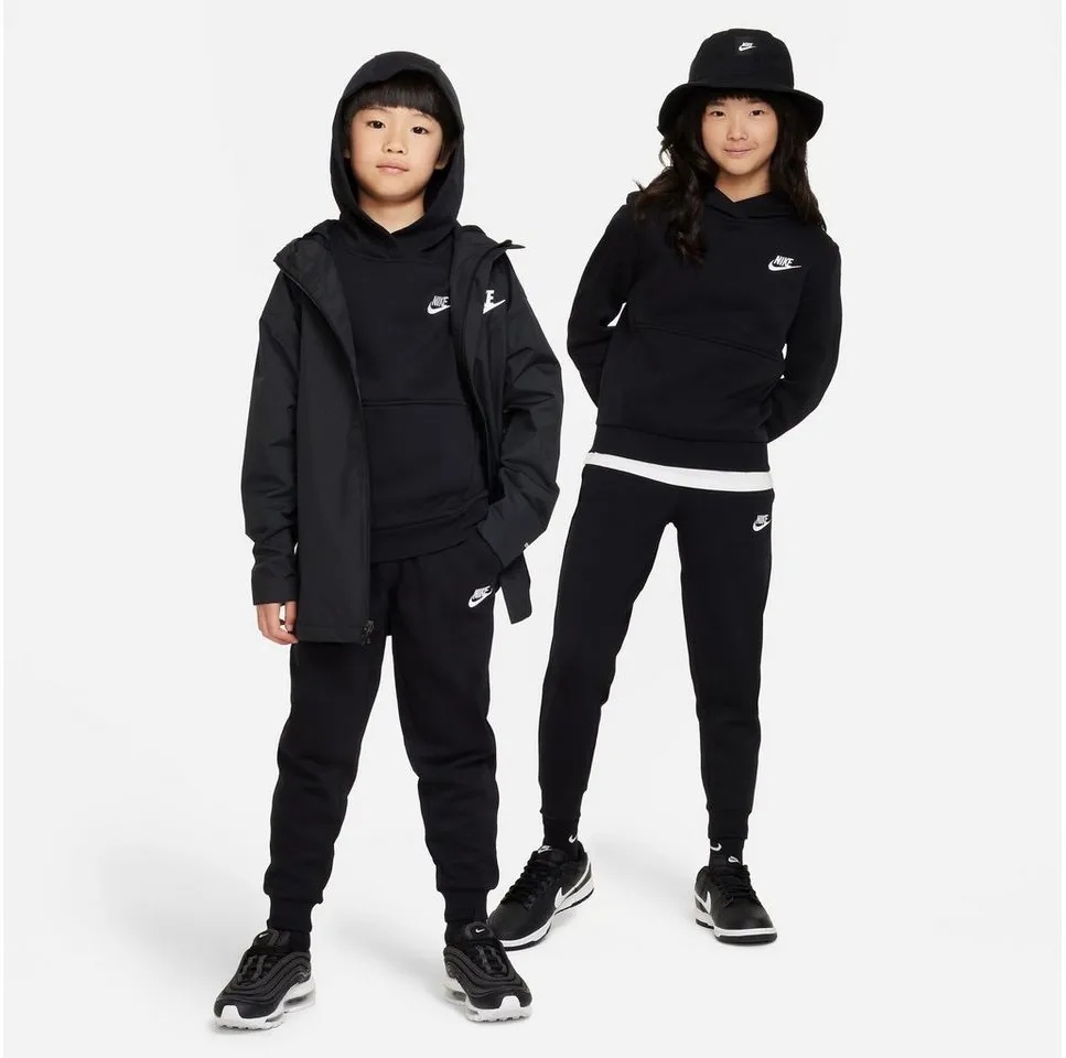 Nike Sportswear Kapuzensweatshirt CLUB FLEECE BIG KID'S PULLOVER HOODIE schwarz XL (164/170)