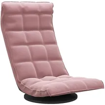 vidaXL Bodenstuhl drehbar Samt 336568 70 x 80 x 70 cm Rosa
