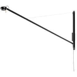 HAY - Fifty-Fifty Wandleuchte, soft black