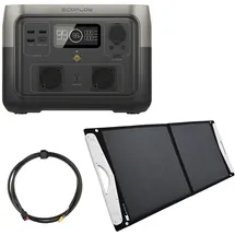 EcoFlow River 2 MAX 512Wh Powerstation mit 100W Solarpanel