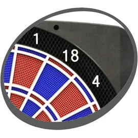 CARROMCO Classic Master II Elektronische Dartscheibe inkl. Softdarts und Netzteil für 1–8 Spieler