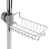 Wenko Maximex Duschablage Edelstahl, montierbar, Silber - (B)10 x