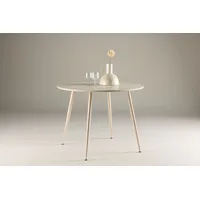 Esstisch PLAZA Esszimmertisch ⌀100x75 rund - Dining Table in whitewash