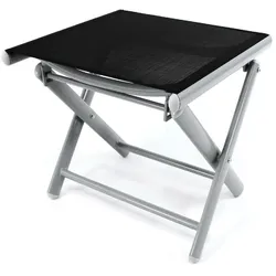 Gartenstuhl VCM "Fußteil aus Aluminium, schwarz", schwarz, Obermaterial: 100% Metall MT., Stühle, Gartenstuhl