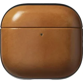 Nomad Nomad, Airpods 4 Hülle Modern Leather stoßfest, Hellbraun | Braun