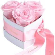 ROSEMARIE SCHULZ Heidelberg Infinity Rosen Herzbox 3 konservierte Rosen Satinband Goldschrift Für die Beste Mama der Welt (Rosa, 3 Rosen Für die Beste Mama der Welt)