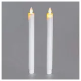 Formano LED Stabkerzen 2 St. 24 cm cremeweiß