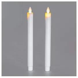 Formano LED Stabkerzen 2 St. 24 cm cremeweiß