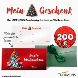 Edle Geschenkkarte GERMENS Gutschein 200€ zu Weihnachten