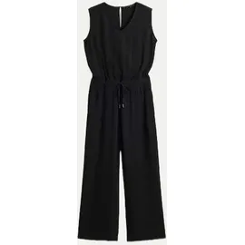 Opus Jumpsuit MYLARA in Seersucker Struktur Schwarz 40
