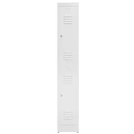 Classix Spind signalweiß X-520217, 2 Schließfächer 31,0 x 50,0 x 180,0 cm