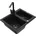 Carlos 1 5-Becken-Granitspüle 6518-77-670300-70-B Schwarz