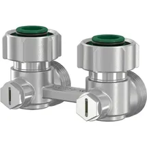 Simplex Hahnblock E2/50 Exclusiv Eckform für Heizkörper G 3/4 AG