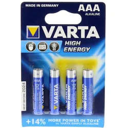 Batterien Micro LR03 AAA 4903 Varta High 4 St