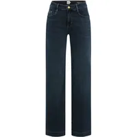 Brax Damen, Five-Pocket-Hose Style MAINE", USED DARK BLUE, denim