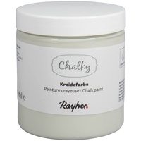 Rayher Chalky, Kreidefarbe auf Wasserbasis, mintgrün, für Shabby-Chic, Vintage- und Landhaus-Stil-Looks, Dose 230 ml, 35048408