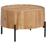 KADIMA DESIGN Couchtisch Akazie Holz, Echtholz,Akazie, Rund,Rund, Stativgestell, 60x41x60 cm Wohnzimmer, Wohnzimmertische, Couchtische