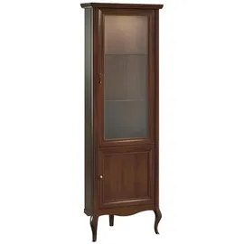 JV Möbel Eckvitrine 48 x 75 x 208 cm Braun