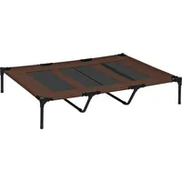 PawHut Hundesofa rund 100 x 100 cm braun