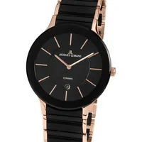 Jacques Lemans 1-1855C Dublin Keramik Herrenuhr 38mm 5ATM -